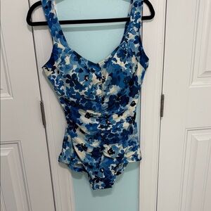 Maxine Floral Blue women’s  One Piece Swimsuit